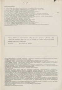 Dokument Autorenverzeichnis/Impressum