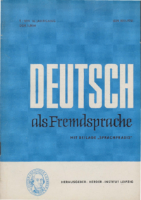 Dokument Deutsch als Fremdsprache Ausgabe 01 1979