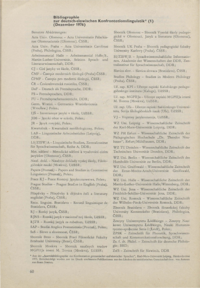 Dokument Bibliographie zur deutsch-slawischen Konfrontationslinguistik (1) (Dezember 1976)