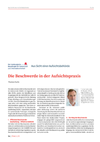 Dokument Die Beschwerde in der Aufsichtspraxis