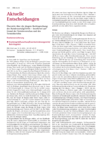 Dokument Aktuelle Entscheidungen