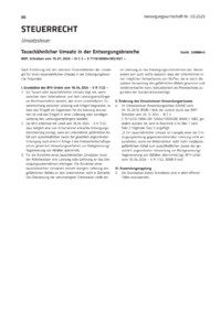 Dokument Tauschähnlicher Umsatz in der Entsorgungsbranche