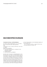Dokument Formularbuch der Steuer- und Wirtschaftspraxis