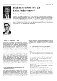 Dokument Diakonieschwestern als Leiharbeitnehmer?