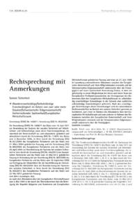 Dokument Wandererwerbstätige/Selbstständige Erwerbstätigkeit im Gebiet von zwei oder mehr Staaten/Schweizerische Eidgenossenschaft/Vorherrschender Sachverhalt/Europäischer Wirtschaftsraum