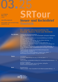 Dokument Steuer- und RechtsBrief Touristik Ausgabe 03 2025