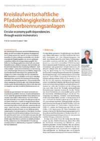 Dokument Kreislaufwirtschaftliche Pfadabhängigkeiten durch Müllverbrennungsanlagen