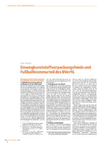 Dokument Aktuelle Stellungnahmen