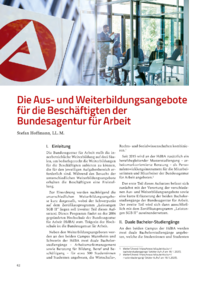 Dokument Die Aus- und Weiterbildungsangebote für die Beschäftigten der Bundesagentur für Arbeit