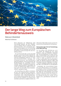 Dokument Der lange Weg zum Europäischen Behindertenausweis