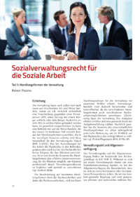 Dokument Sozialverwaltungsrecht für die Soziale Arbeit