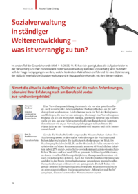 Dokument Sozialverwaltung – bürgernah und effektiv, geht das?
