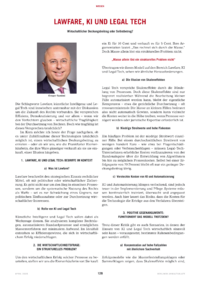 Dokument Lawfare, KI und Legal Tech