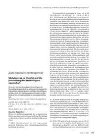 Dokument Globalantrag im Hinblick auf die Feststellung der Beschäftigteneigenschaft