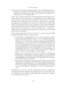 Dokument Megumi Sato: Sprachvariation und Sprachwandel im 18. und 19. Jahrhundert. Untersuchungen zur Kasusrektion der Präpositionen  wegen, statt, während  und  trotz 
