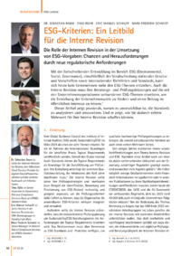 Dokument ESG-Kriterien: Ein Leitbild für die Interne Revision