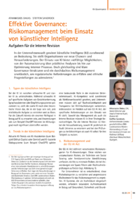 Dokument Effektive Governance: Risikomanagement beim Einsatz von künstlicher Intelligenz