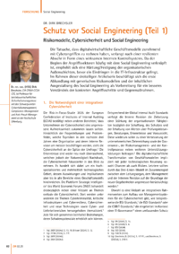 Dokument Schutz vor Social Engineering (Teil 1)