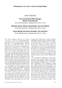 Dokument Diskussion von Lehr- und Lernmaterialien