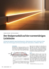Dokument Der Stolperunfall auf der normwidrigen Lichtleiste