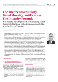 Dokument The Theory of Sensitivity-Based Moral Quantification: The Integrity Formula