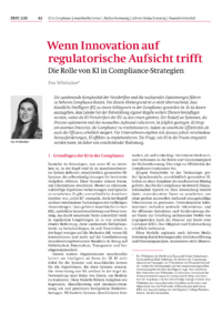 Dokument Wenn Innovation auf regulatorische Aufsicht trifft