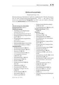 Dokument Stichwortverzeichnis