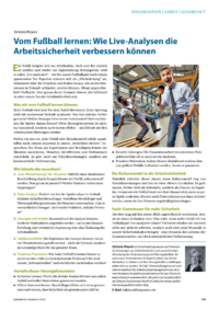 Dokument Vom Fußball lernen: Wie Live-Analysen die Arbeitssicherheit verbessern können