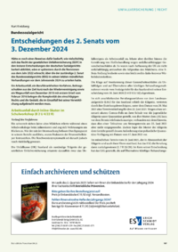 Dokument Entscheidungen des 2. Senats vom 3. Dezember 2024