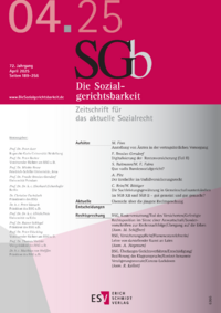 Dokument Die Sozialgerichtsbarkeit Ausgabe 04 2025