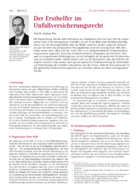 Dokument Der Ersthelfer im Unfallversicherungsrecht