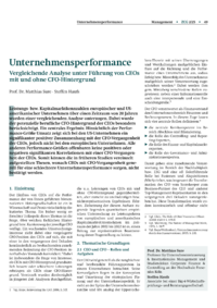 Dokument Unternehmensperformance