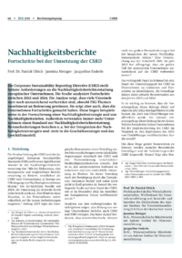 Dokument Nachhaltigkeitsberichte