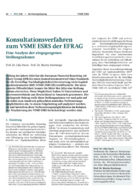 Dokument Konsultationsverfahren zum VSME ESRS der EFRAG