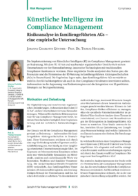 Dokument Künstliche Intelligenz im Compliance Management