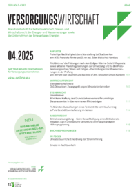 Dokument Zeitschrift Versorgungswirtschaft (VW) Ausgabe 04 2025