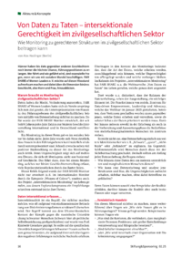 Dokument Von Daten zu Taten &ndash; intersektionale Gerechtigkeit im zivilgesellschaftlichen Sektor