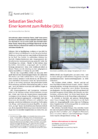 Dokument Sebastian Siechold: Einer kommt zum Rebbe (2013)