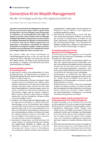 Dokument Generative KI im Wealth Management