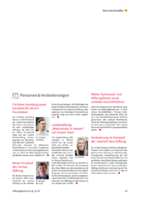 Dokument Personen & Veränderungen