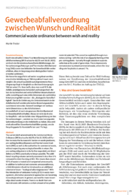 Dokument Gewerbeabfallverordnung zwischen Wunsch und Realität