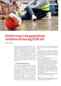 Dokument Einführung in die gesetzliche Unfallversicherung (SGB VII)