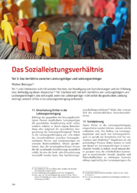 Dokument Das Sozialleistungsverhältnis