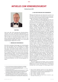 Dokument Aktuelles zum Verkehrszivilrecht