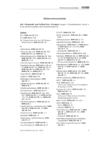 Dokument Stichwortverzeichnis