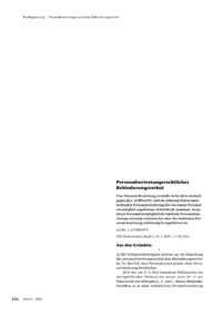 Dokument Personalvertretungsrechtliches Behinderungsverbot