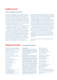 Dokument Editorial / Impressum