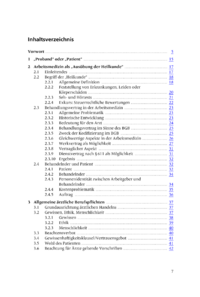 Dokument Inhaltsverzeichnis