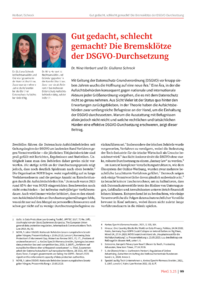 Dokument Gut gedacht, schlecht gemacht? Die Bremsklötze der DSGVO-Durchsetzung