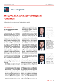 Dokument Schlaglicht 1: Axel Voss und Max Schrems schlagen Reform der DSGVO vor